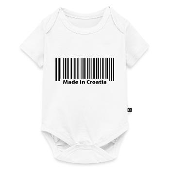 Made in Croatia - Baby Premium Kurzarmbody - Weiß - Vorne