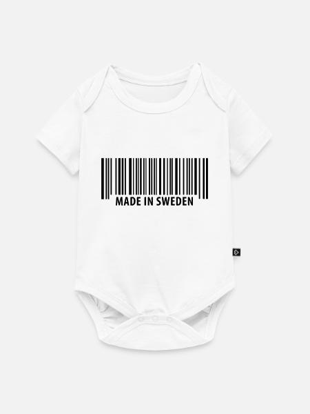 Made in Sweden - Baby Premium Kurzarmbody - Weiß