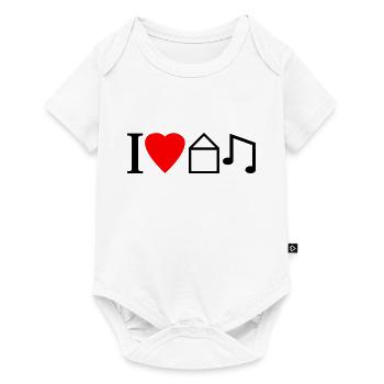 J'aime la musique de Chambre - Body à manches courtes Premium Bébé - blanc - Devant