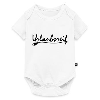 Urlaubsreif - Baby Premium Kurzarmbody - Weiß - Vorne
