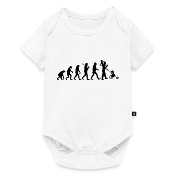 evolution daddy 2 enfants - Body à manches courtes Premium Bébé - blanc - Devant