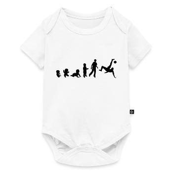 Evolution human men sports soccer lead - Baby Premium short-sleeve bodysuit - white - Front