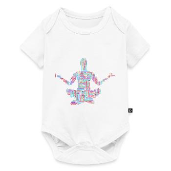 yoga - Body à manches courtes Premium Bébé - blanc - Devant