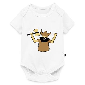 Viking homme cadeau fort Hachet Bart idée plus tôt - Body à manches courtes Premium Bébé - blanc - Devant