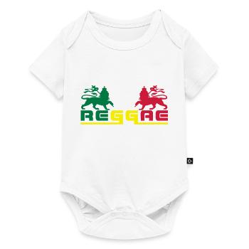 reggae - Body à manches courtes Premium Bébé - blanc - Devant
