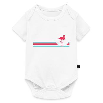 flamingo - Baby Premium short-sleeve bodysuit - white - Front