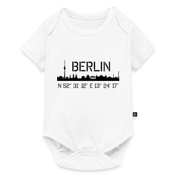 Berlin Coordonnées: N 52 ° 31 '12' 'E 13 ° 24' 17 '' - Body à manches courtes Premium Bébé - blanc - Devant