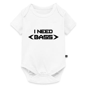 I Need Bass - Baby Premium short-sleeve bodysuit - white - Front