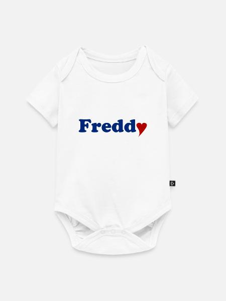Freddy mit Herz - Baby Premium Kurzarmbody - Weiß