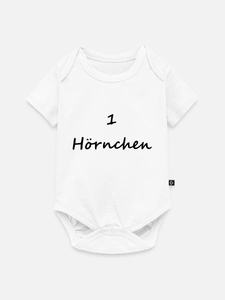 1 hörnchen ein horn hornchen eins eichhörnchen - Baby Premium Kurzarmbody - Weiß