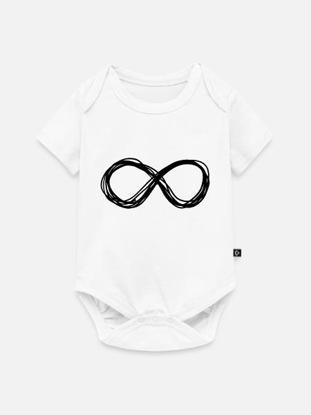 Unendlich - Baby Premium Kurzarmbody - Weiß