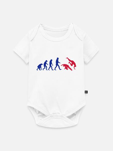 Capoeira Evolution logo - Baby Premium Kurzarmbody - Weiß