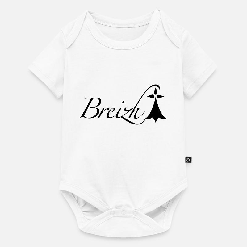 Breizh Bretagne - Body à manches courtes Premium Bébé - blanc
