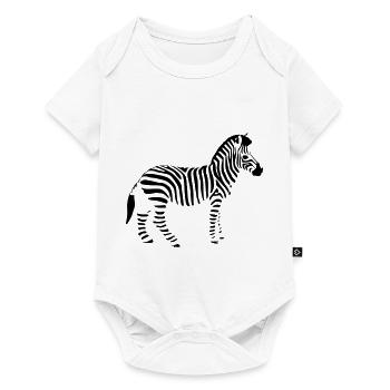 zebre - Body à manches courtes Premium Bébé - blanc - Devant