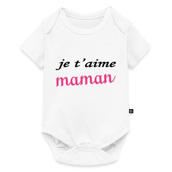 Je t'aime maman - Baby Premium short-sleeve bodysuit - white - Front