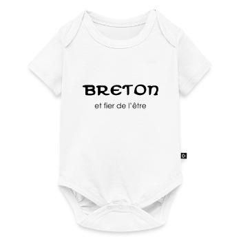 Bretagne - Breton et fier - Body à manches courtes Premium Bébé - blanc - Devant