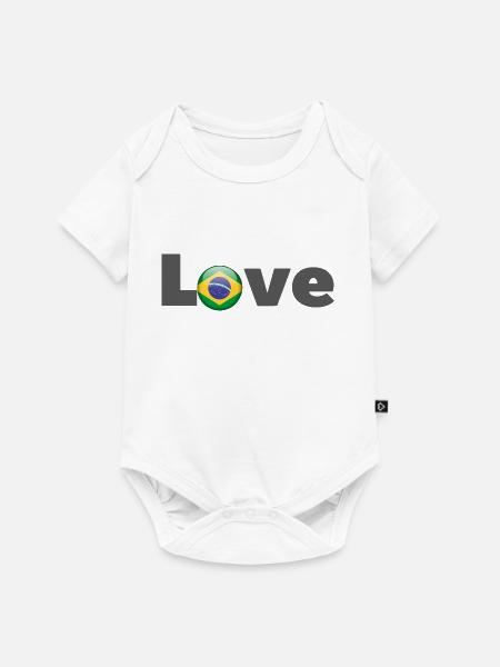Lieben Brasil - Baby Premium Kurzarmbody - Weiß