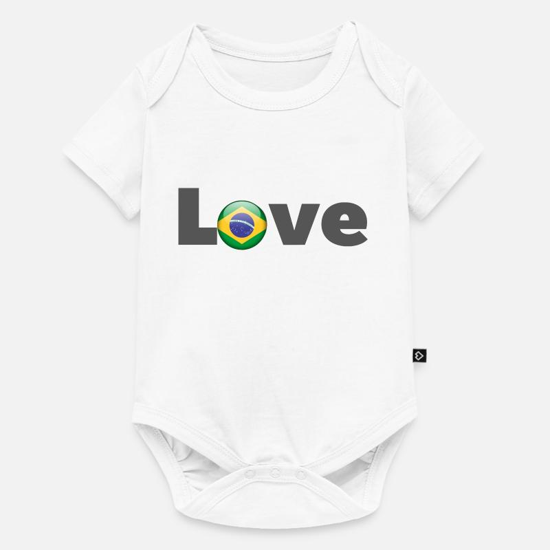 Aimer Brasil - Body à manches courtes Premium Bébé - blanc