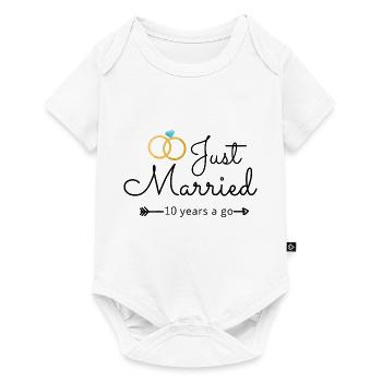 10th Wedding Anniversary - Baby Premium short-sleeve bodysuit - white - Front
