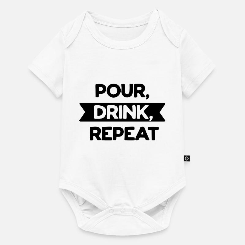 Pour drink repeat - Baby Premium short-sleeve bodysuit - white