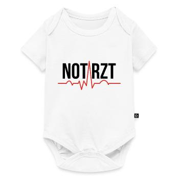 Notarzt puls Geschenk Krankenwagen Medizin - Baby Premium Kurzarmbody - Weiß - Vorne