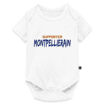 Supporter Montpellierain - Fan sport Montpellier - Body à manches courtes Premium Bébé - blanc - Devant
