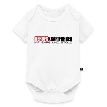 Stolzer Berufskraftfahrer - Baby Premium Kurzarmbody - Weiß - Vorne