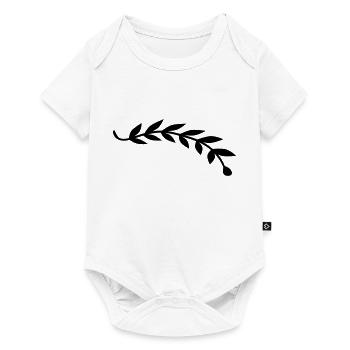 Bay leaf plant branch - Baby Premium short-sleeve bodysuit - white - Front
