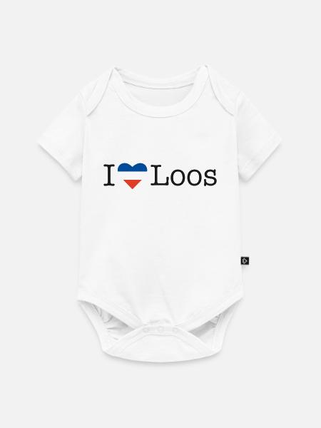 I love Loos - Baby Premium Kurzarmbody - Weiß