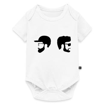 DUDES - Baby Premium Kurzarmbody - Weiß - Vorne