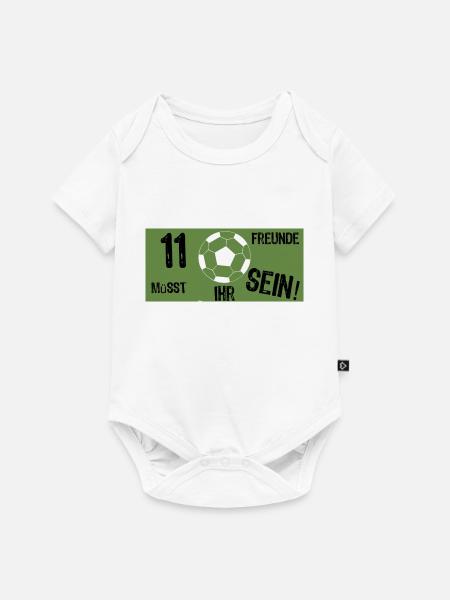 Fusball - Baby Premium Kurzarmbody - Weiß