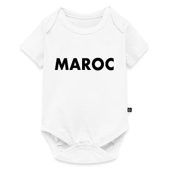 Marokko - Baby Premium Kurzarmbody - Weiß - Vorne