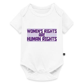 citation féministe sur les droits des femmes - Body à manches courtes Premium Bébé - blanc - Devant