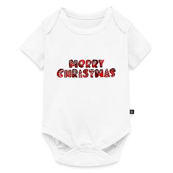 Joyeux Noël Noël Noël vacances hiver père Noël joyeux - Body à manches courtes Premium Bébé - blanc - Devant