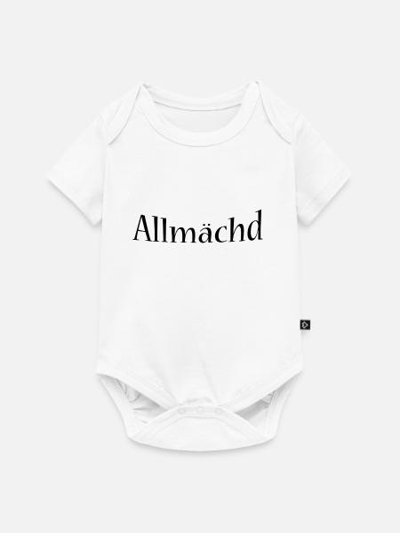 Allmächd - Baby Premium Kurzarmbody - Weiß