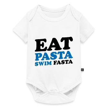 Eat Pasta Swim Fasta 15 - Baby Premium Kurzarmbody - Weiß - Vorne