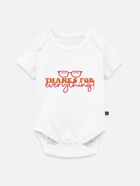 Thanks for everything! - Baby Premium Kurzarmbody - Weiß