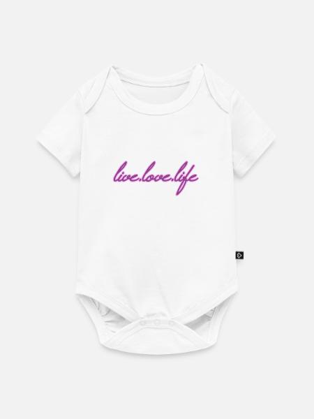 LIEBESLEBEN LEBEN - Baby Premium Kurzarmbody - Weiß