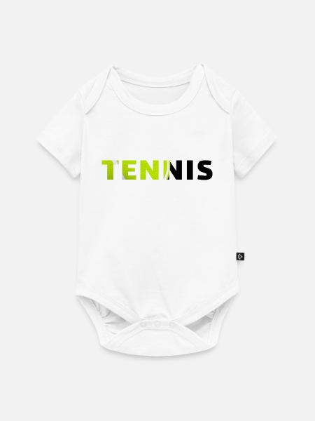 Tennis-originelle Geschenkidee - Baby Premium Kurzarmbody - Weiß