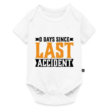 0 jours depuis le dernier accident 23 - Body à manches courtes Premium Bébé - blanc - Devant