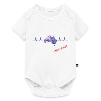 Australien - Australia - Baby Premium Kurzarmbody - Weiß - Vorne