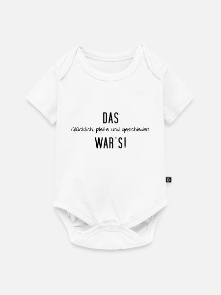 Das war´s - Baby Premium Kurzarmbody - Weiß