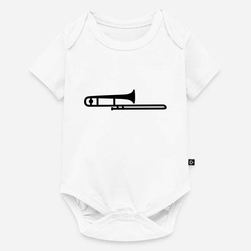 trombone - Baby Premium short-sleeve bodysuit - white