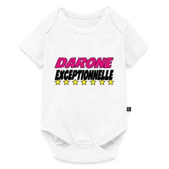DARONE exceptionnelle - Body à manches courtes Premium Bébé - blanc - Devant