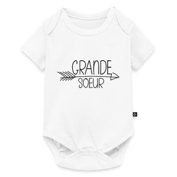 Grande sœur -minimliste - Body à manches courtes Premium Bébé - blanc - Devant