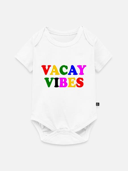 Vacay vibes - Baby Premium Kurzarmbody - Weiß