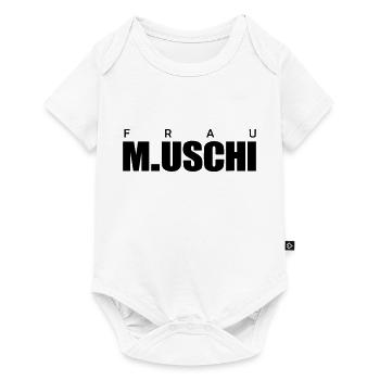 Frau M.Uschi - Baby Premium Kurzarmbody - Weiß - Vorne