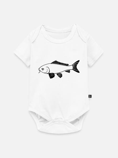 Fisch - Baby Premium Kurzarmbody - Weiß