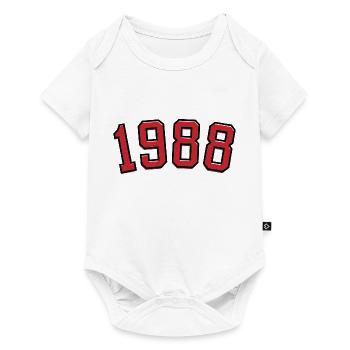 Année de naissance sport 1988 - Body à manches courtes Premium Bébé - blanc - Devant