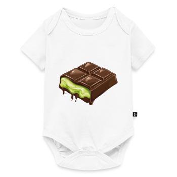 Dubai Chocolate Pistachios Pistachio Cream Chocolate - Baby Premium short-sleeve bodysuit - white - Front
